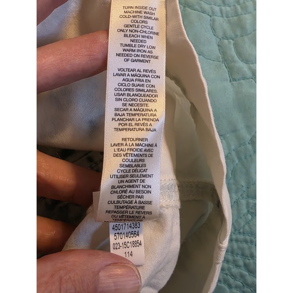 Chico's Sz 2(12) Dynamic Denim Jacket/Dress Light‎ Snowbird Cinch Waist Retro - Picture 6 of 9